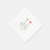 モダンな結婚前お披露目パーティー スタンダードカクテルナプキン (角)