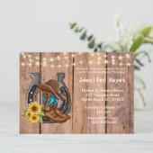 モダンな結婚前お茶会の招待状 招待状 (スタンド正面)