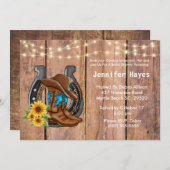 モダンな結婚前お茶会の招待状 招待状 (正面/裏面)