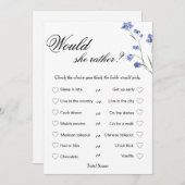 モダンな結婚前お茶会ゲーム 誰が花嫁を知っている？ シーズンカード (正面/裏面)