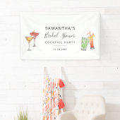 モダンな結婚前お茶会＆パーティー 横断幕 (インサイチュ)