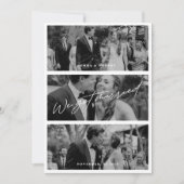 モダンな結婚報告カード (正面)