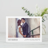 モダンな結婚式のお知らせ | 結婚発表 案内状 (スタンド正面)