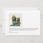 モダンな結婚式のお知らせ | 結婚発表 案内状 (裏面)