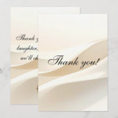 モダンな結婚式のお礼状 サンキューカード (正面/裏面)