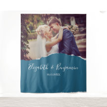 モダンな結婚式のカップル写真ブースの背景