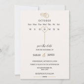 モダンな結婚式のカードテンプレート 招待状 (正面)