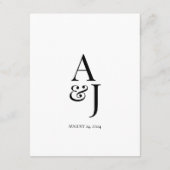 モダンな結婚式のゲストインフォメーションカード エンクロージャーカード (裏面)