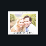 モダンな結婚式のタイポグラフィ 永遠の愛の写真 キャンバスプリント<br><div class="desc">モダンな結婚式のタイポグラフィ 永遠の愛の写真 キャンバスプリント。 このキャンバスをあなたの写真と私たちのエレガントなタイポグラフィでカスタマイズして、あなたの結婚式、結婚記念日、または特別な日をいつまでも覚えていられるようにしましょう。 テキスト、フォント、色を簡単にカスタマイズできます。 Cedar and StringのためにZazzleプロデザイナーBK Thompson によって独占的に作成されました。 © ご質問やカスタム作業のお問い合わせなど、ご連絡いただければ幸いです。</div>