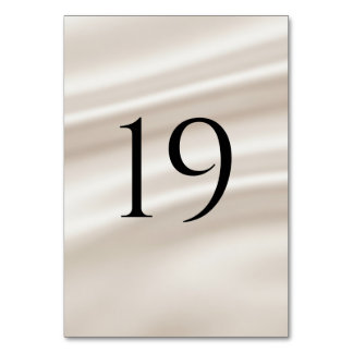 モダンな結婚式のテーブルナンバー（1〜20） テーブルナンバー