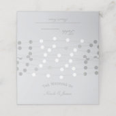 モダンな結婚式のテーブル用の白銀のストリングライト プレイスカード (外部開封)