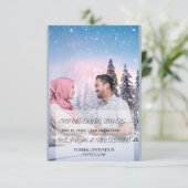 モダンな結婚式のフォトウェディングデザイン セーブザデート (スタンド正面)