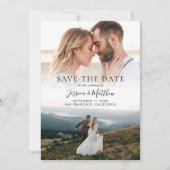 モダンな結婚式のフォト・セーブ・ザ・デート セーブザデート (正面)