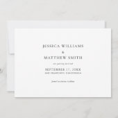 モダンな結婚式のフォト・セーブ・ザ・デート セーブザデート (裏面)