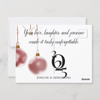 モダンな結婚式のポストカード ポストカード