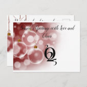 モダンな結婚式のポストカード ポストカード (正面/裏面)