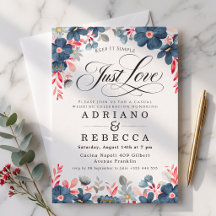 モダンな結婚式のミニマリスト Just Love