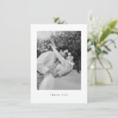 モダンな結婚式の写真の御礼カード サンキューカード (スタンド正面)