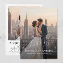 モダンな結婚式の写真 スクリプトフォント