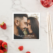 モダンな結婚式の写真 スタンダードカクテルナプキン (インサイチュ)