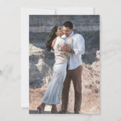 モダンな結婚式の写真 セーブザデート (裏面)