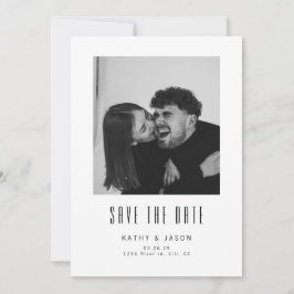 モダンな結婚式の写真 Save The Date セーブザデート