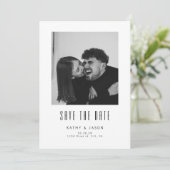 モダンな結婚式の写真 Save The Date セーブザデート (スタンド正面)