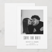 モダンな結婚式の写真 Save The Date セーブザデート (正面/裏面)