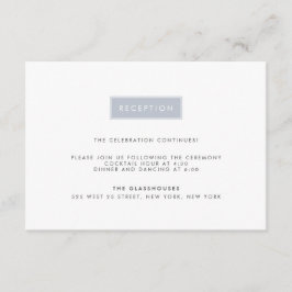 モダンな結婚式の受付カード | スレート エンクロージャーカード