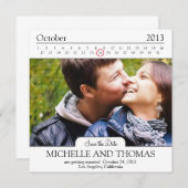 モダンな結婚式の延期のお知らせ セーブザデート (正面/裏面)