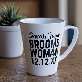モダンな結婚式の引出物 グルームスウーマン カフェラテマグ