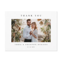 モダンな結婚式の御礼写真