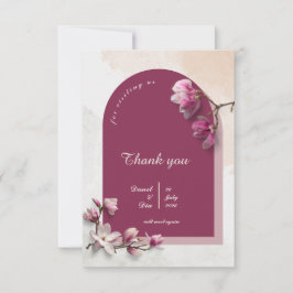 モダンな結婚式の招待状 サンキューカード