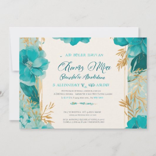 モダンな結婚式の招待状 セーブザデート (裏面)