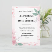 モダンな結婚式の招待状、ミニマルなウェディング 招待状 (スタンド正面)