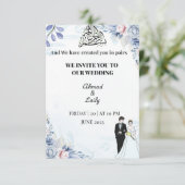 モダンな結婚式の招待状 招待状 (スタンド正面)