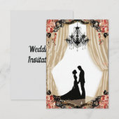 モダンな結婚式の招待状 招待状 (正面/裏面)