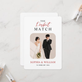 モダンな結婚式の招待状 | The Perfect Match 招待状