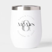 モダンな結婚式の装飾デザイン Mr & Mrs ID887 (背面)