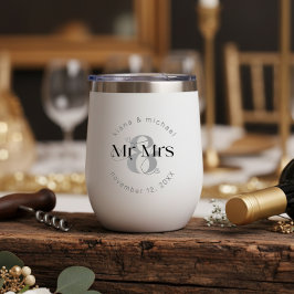 モダンな結婚式の装飾デザイン Mr & Mrs ID887