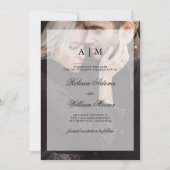 モダンな結婚式のSave the Date | オーバーレイ付き写真 セーブザデート (正面)