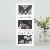 モダンな結婚式のSave The Date フォトコラージュ セーブザデート (スタンド正面)