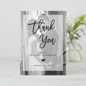 モダンな結婚式は上敷が付いている|の写真感謝していしています サンキューカード (スタンド正面)