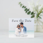 モダンな結婚式カード ウェディングフォト セーブ・ザ・デート (スタンド正面)