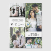 モダンな結婚式フォトコラージュのお礼 (正面)