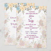 モダンな結婚式招待状 招待状 (正面/裏面)