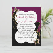 モダンな結婚式招待状 招待状 (スタンド正面)