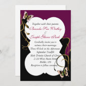 モダンな結婚式招待状 招待状 (正面/裏面)