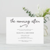 モダンな結婚式翌日のブランチ招待状「The Morning After」 招待状 (スタンド正面)