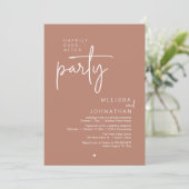 モダンな結婚披露宴 Happily Ever After Party 招待状 (スタンド正面)